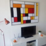 The lounge area at Bungalow No 31 includes a new 43" Smart TV