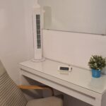 Dressing table with mirror above in bedroom 2 at No 31 Playa Bastian, Costa Teguise