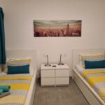Bedroom 2 at Bungalow No 31 has twin single beds